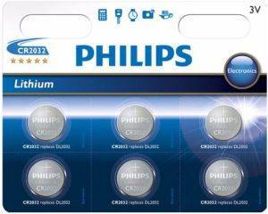  PHILIPS CR2032P6/01B CR2032 6