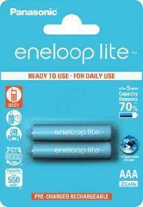 PANASONIC ENELOOP LITE BK-4LCCE 2XAAA 550MAH