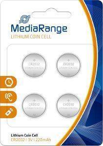  MEDIARANGE LITHIUM BUTTON CELLS CR-2032 3V 4PACK