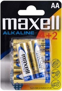  MAXELL ALKALINE 2A 4+2PACK