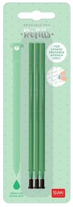 LEGAMI REFEP0007 REFILL ERASABLE PEN - GREEN - PACK 3 PCS