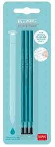 LEGAMI REFEP0010 REFILL ERASABLE PEN - TURQUOISE - PACK 3 PCS