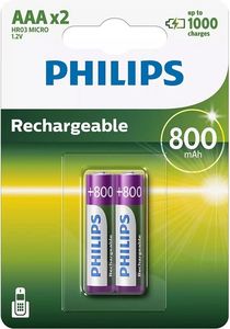 PHILIPS R03B280/GRS HR03 AAA 800MAH 1.2V 2