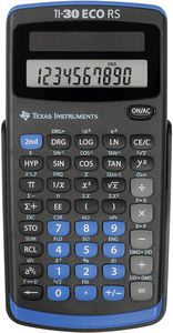 TEXAS INSTRUMENTS TI 30 ECO RS TI-30 ECO RS