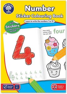 ORCHARD TOYS NUMBER COLOURING BOOK