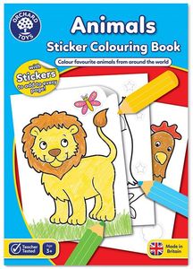 ORCHARD TOYS ANIMALS COLOURING BOOK
