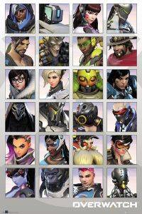 POSTER OVERWATCH-CHARACTER-PORTRAITS (61X91.5CM)