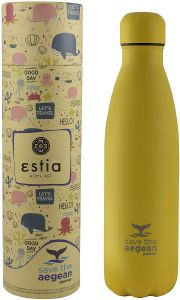   SAVE THE AEGEAN TRAVEL FLASK BURNT YELLOW (500ML)