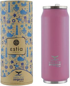   SAVE THE AEGEAN COFFEE FLASK BABY PINK 500ML