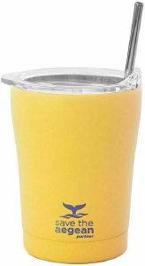������ ������ COFFEE MUG SAVE THE AEGEAN  �� �������� BURNT YELLOW 0.35LT