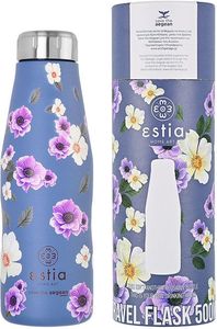   SAVE THE AEGEAN TRAVEL FLASK GARDEN BLUE (500ML)