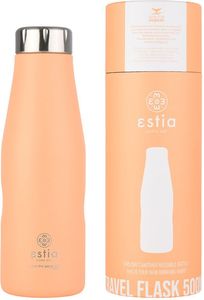   ESTIA SAVE THE AEGEAN TRAVEL FLASK PEACH FUZZ (500ML)