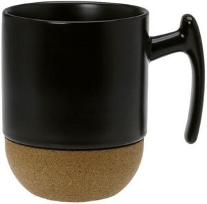  CRYSPO TRIO CORK MUG BLACK PORCELAIN   (280ML)
