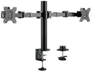 LOGILINK BP0106 DUAL MONITOR MOUNT STAND ADJUSTABLE ARM 17-32