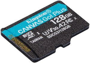 KINGSTON SDCG3/128GBSP CANVAS GO PLUS 128GB MICRO SDXC CLASS 10 UHS-I U3 V30 A2