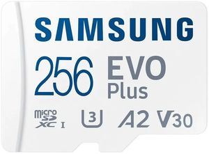 SAMSUNG EVO PLUS 256GB MICRO SDXC UHS-I U3 V30 A2 + ADAPTER MB-MC256SA/EU