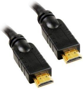 INLINE HDMI CABLE HIGH SPEED WITH ETHERNET 7.5M BLACK