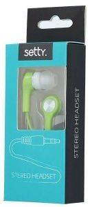 SETTY STEREO EARPHONES GREEN