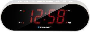 BLAUPUNKT CR6SL CLOCK RADIO WITH DUAL ALARM SILVER