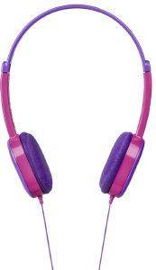 HAMA 177014 KIDS ON-EAR STEREO HEADPHONES PURPLE/PINK