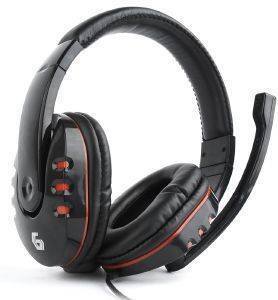 GEMBIRD GHS-402 GAMING HEADSET WITH VOLUME CONTROL GLOSSY BLACK