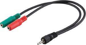 GOOBAY 50467 3.5MM AUDIO Y CABLE 0.3M