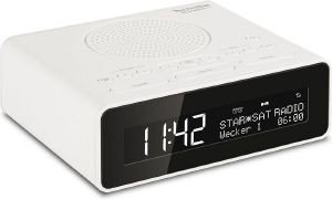 TECHNISAT DIGITRADIO 51 DAB+/FM CLOCK RADIO WITH TWO INDEPENDENT ALARMS WHITE