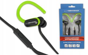 ESPERANZA EH197 EARPHONES WITH MICROPHONE BLACK AND GREEN