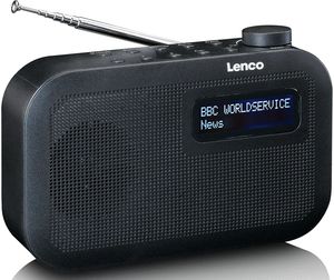 LENCO PDR-016BK - PORTABLE DAB+/FM RADIO WITH BLUETOOTH - BLACK