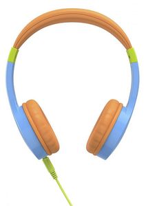 HAMA 184106 KIDS GUARD CHILDRENS HEADPHONES ON-EAR VOLUME LIMITER FLEXIBLE BLUE