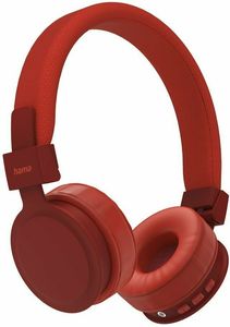 HAMA184087 FREEDOM LIT HEADPHONES ONEAR FOLDABLE WITH MICROPHONE RED