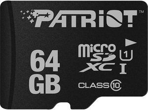 PATRIOT PSF64GMDC10 LX SERIES 64GB MICRO SDXC UHS-I CL10