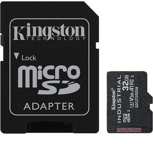 KINGSTON SDCIT2/32GB 32GB INDUSTRIAL MICRO SDHC UHS-I CLASS 10  U3 V30 A1 WITH SD ADAPTER