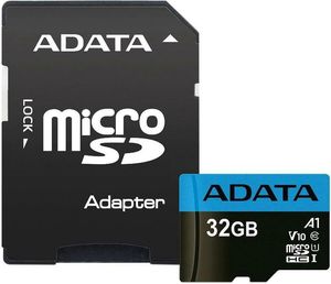 ADATA AUSDH32GUICL10A1-RA1 PREMIER MICRO SDHC 32GB UHS-I V10 CLASS 10 RETAIL WITH ADAPTER