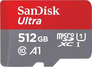 SANDISK SDSQUAC-512G-GN6MA ULTRA 512GB MICRO SDXC UHS-I U1 A1 + SD ADAPTER