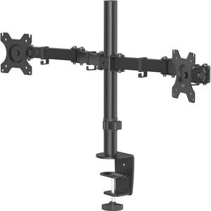 HAMA 118491 MONITOR HOLDER 2 MONITORS HEIGHT-ADJUSTABLE SWIVEL/TILT 13 - 32