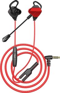 WHITE SHARK IN-EAR HEADSET + MICROPHONE EAGLE BLACK/RED GE-536
