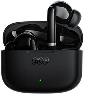 QCY AILYBUDS E20 BLACK- HYBRID ANC SEMI-EAR TWS EARBUDS 6MICS 13MM DYNAMIC DRIVER IPX4 BT5.4 35H