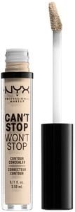  NYX PROFESSIONAL CAN T STOP WON T STOP CONTOUR CONCEALER VANILLA 3.5ML