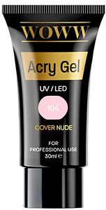 ACRYGEL WOWW COSMETICS 104 COVER NUDE (30ML)