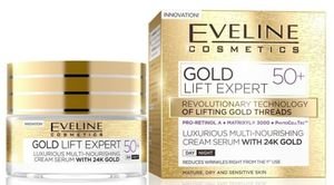 FACE CREAM EVELINE 24K GOLD LIFT EXPERT 50+ (50ML)