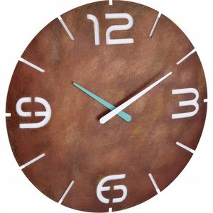 TFA 60.3536.08 WALL CLOCK CONTOUR RUST / WHITE