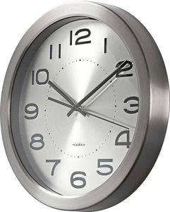 NEDIS CLWA010MT30SR CIRCULAR WALL CLOCK 30 CM DIAMETER STAINLESS STEEL