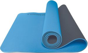 ΣΤΡΩΜΑ YOGA TOORX MAT-183 ΜΠΛΕ/ΓΚΡΙ (183 X 60 X 0.6 CM)