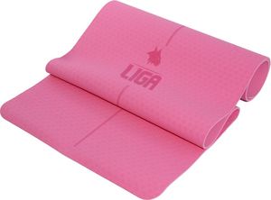 ΣΤΡΩΜΑ LIGA SPORT TPE YOGA MAT ΡΟΖ (183 X 61 X 0.6 CM)