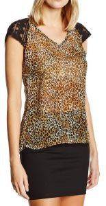 T-SHIRT RED SOUL FABRICIA LEOPARD / (XS)