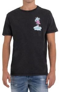 T-SHIRT REPLAY WITH FLAMINGO PRINT M6487 .000.22658LM 099 