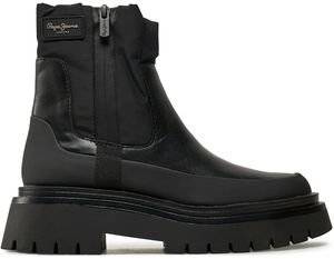 ΜΠΟΤΑΚΙ PEPE JEANS QUEEN CHELSEA TRACK PLS50528 ΜΑΥΡΟ