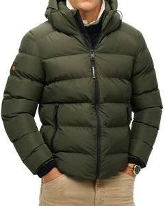  SUPERDRY HOODED SPORTS PUFFER M5011905A XAKI