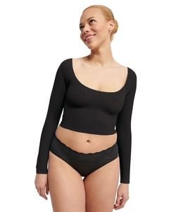 CROP SLOGGI ZERO FEEL BLISS LONG SLEEVE TOP 